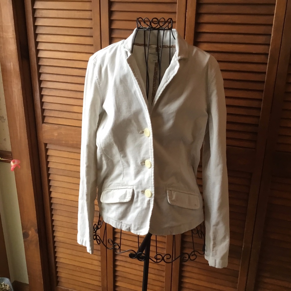 AMERICAN EAGLE CORDUROY FITTED JACKET MEDIUM